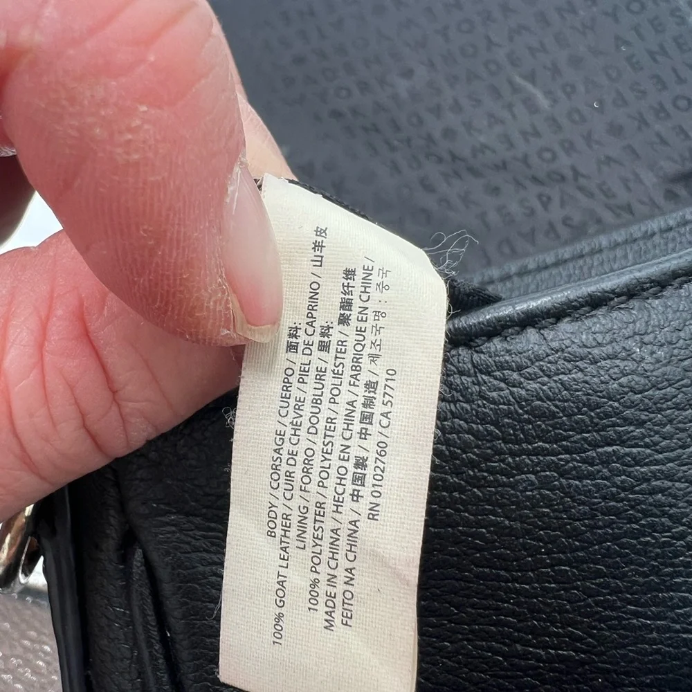Kate Spade Black Goat‎ Leather Purae
